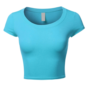 Cómoda Camiseta corta de algodón para mujer, Camiseta estampada de manga corta para verano, ropa de calle informal a la moda - Product Image 1
