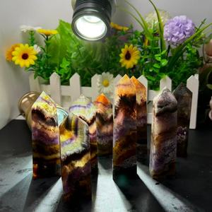 Cristal <span class=keywords><strong>de</strong></span> fluorite rutilée rare <span class=keywords><strong>de</strong></span> haute qualité, pointe transparente, dalle <span class=keywords><strong>de</strong></span> fluorite, <span class=keywords><strong>tour</strong></span> avec rutile doré, générateur d'énergie Reiki - Product Image 5