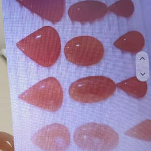 Piedra Preciosa Natural de Cornalina Mixta Lisa en Forma de Pera, Cabujón Suelto, de Alta Calidad, Última Colección de Joyería para Mujer en Línea H.A. Gemas 20% Nuevas - Product Image 1