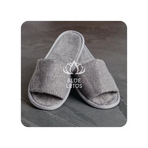 HOT SALE Blue Lotus 2025 Sherpa Fur Slippers Gentle Warm Lightweight Footwear For Indoor Comfort - Product Image 1