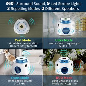 Répulsif à ultrasons pour animaux Répulsif efficace pour souris taupe et martre Écologique et non toxique idéal pour la maison et le jardin - Product Image 4