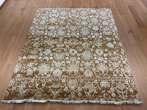 Alfombra de Lujo Vintage con Diseño Floral – Estilo Persa Marrón Antideslizante para Sala de Estar y Dormitorio - Product Image 6