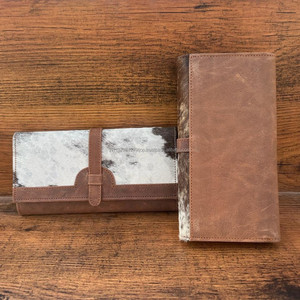 สไตล์ผมบนซ่อนขนหนังกระเป๋าสตางค์ผู้หญิงวัวพิมพ์หนังคลัทช์ผู้หญิงกระเป๋าสตางค์จริงวัวผิวพิมพ์ของขวัญสําหรับเธอ - Product Image 4