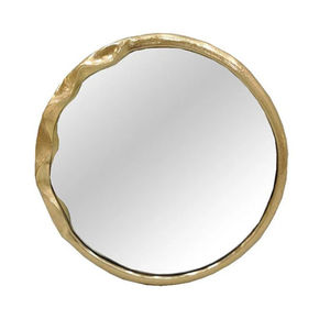 Espejo de Pared Decorativo de Diseño de Lujo, Metal Dorado, Forma de Lágrima, Espejo Moderno de Forma Irregular para Decoración del Hogar y Hoteles, en Oferta - Product Image 4