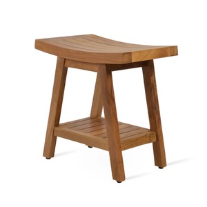 Banco de ducha de teca de madera de alta calidad con estante para sillas de baño de teca, bancos de ducha y taburetes de spa fabricados en Vietnam - Product Image 3