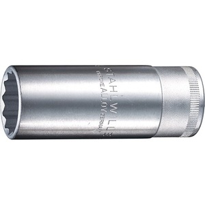 Llave de vaso para bujías de 51 1/2 pulgadas (20.8 mm) de 12 puntas de largo alcance - STAHLWILLE - Product Image 1