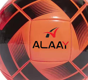 Balón de fútbol cosido a máquina de color naranja/Negro Alaay, tamaño unisex 5, material de PU, fútbol de nivel de Club - Product Image 2