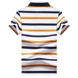 New Summer <b>Men</b> Classic Striped <b>Polo</b> <b>Mens</b> Cotton Short-Sleeved Embroidered Business Casual Hot <b>Polo</b> <b>Shirt</b> Male - Product Image 2