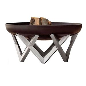 Foyer rustique en fer avec support haut pour les fêtes de jardin en plein air, les mariages ou autres événements en plein air - Product Image 3