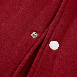 Vestes universitaires de baseball en laine unies de qualité personnalisée avec manches en cuir Vestes universitaires avec logo brodé en chenille - Product Image 4