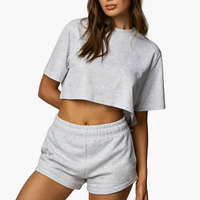 Crop top d'été léger à manches courtes de haute qualité pour femmes, écologique, respirant, 100% coton, streetwear, sur mesure