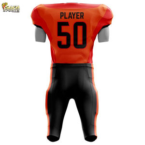 Venta al por mayor personalizado sublimación fútbol americano Jersey de gran tamaño jóvenes de entrenamiento universitario pantalones cortos de fútbol americano - Product Image 3