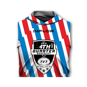 Custom Flag Football 7v7 Compression Hooded Jerseys for Youth and Adult Flag Football 7v7 Flag Uniforms Sportswear - Product Image 3
