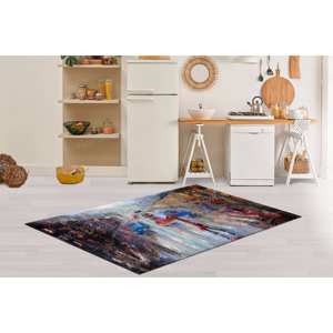 Printed <b>Rug</b>: Small, Wedding, <b>Runner</b>, Gift, Girl Room, Woman Umbrella, Modern, <b>Kitchen</b>, Easy Clean,Luxury Velvet <b>Rug</b> - Product Image 5