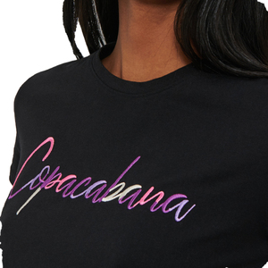 Camiseta de manga corta 100% de algodón para mujer, ropa básica lisa con estampado de logotipo personalizado en blanco, cuello redondo, de verano - Product Image 2