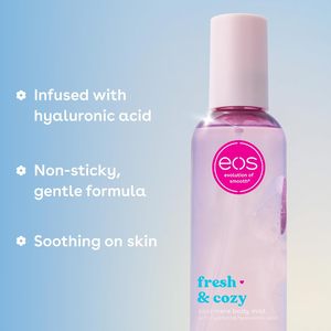 eos Cashmere Body Mist, Spray Corporal Fresco y Acogedor, Bruma para el Cabello, Hidratante con Ácido Hialurónico y Glicerina, Vegano, 6 fl oz - Product Image 5