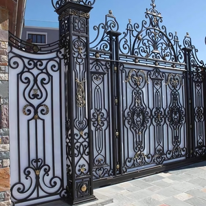 Enhance Home Security with Beautiful Iron and Steel Gates & Boundary <b>Walls</b> Security Fences 3D Models - Product Image 6