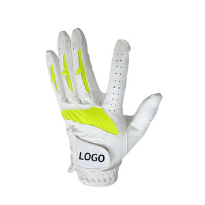 Coloré en vrac hiver hommes lavable impression cuir Cabretta gants de golf fabricant personnalisé Oem gants de golf en peau de mouton en gros - Product Image 1