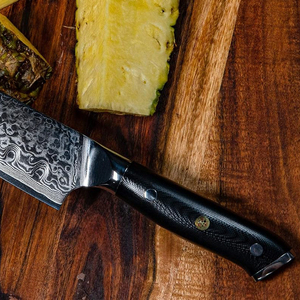 Vente en gros personnalisé de haute qualité OEM ODM Service professionnel couteau d'office du chef japonais damassé couteaux de cuisine en acier au carbone - Product Image 3