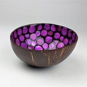 Bol en noix de coco artisanal, coquille de noix de coco naturelle, bol écologique et durable pour salade, smoothie, fruits et riz - Product Image 3