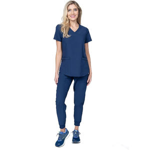 Premium Women Stretch <b>Scrub</b> <b>Set</b> With Smooth Fit, Professional Comfort, Durable Fabric And Refined Design For Healthcare Duty - Product Image 1
