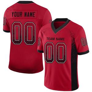 Camiseta de rugby de secado rápido personalizable para hombre, conjunto de ropa de fútbol americano de manga corta transpirable con nombre de equipo personalizado holgado - Product Image 5