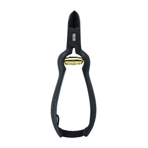 Cortaúñas Profesional Negro de 14 cm con Punta Curva y Abertura de Mandíbula Ancha para Uñas Encarnadas y Gruesas |   Cuchilla de Podología de Acero con Alto Contenido de Carbono - Product Image 1