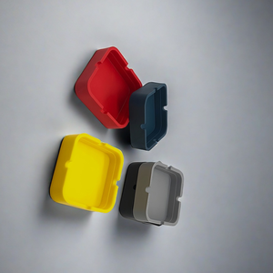 Cendrier carré avec cuvette profonde Cendrier résistant aux hautes températures avec logo personnalisé - Product Image 2