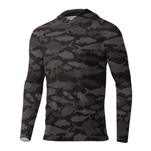 Sudadera con capucha de manga larga personalizada para hombre, camisas de pesca de poliéster transpirables de secado rápido, protección UV UPF 50, sublimación impermeable - Product Image 2