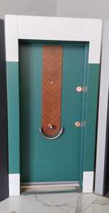 Luxury Anti-Theft PVC Coated Steel Door Modern <b>Interior</b> Security Door Wood Grain Finish Durable Water-Resistant Manual for - Product Image 4