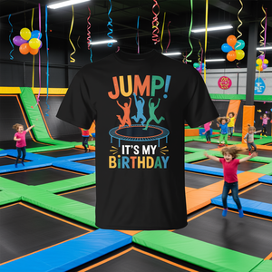 È il mio compleanno, maglietta per trampolino, t-shirt per saltare sul trampolino, Jump It! T-Shirt Promozionale - Product Image 3