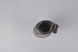 Eco-Friendly Inlay Leather <b>Holder</b> with Burning Drinking Horn Metal Feature - Product Image 3