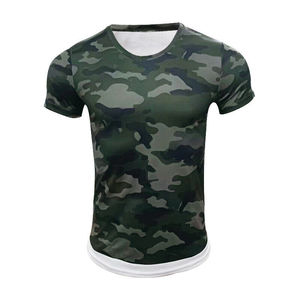 High Quality camouflage 100% cotton summer custom logo Print T-shirt men's premium cotton unisex <b>tshirt</b> - Product Image 5