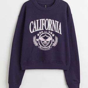 Sudadera Corta con Estampado de Gesto de Corazón con los Dedos, Blusa de Manga Larga para Mujer, Top Corto para Mujer y Niña - Product Image 2