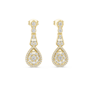 Boucles d'oreilles droites en diamant baguette ronde et personnalisée Certifié IGI Pierres cultivées en laboratoire Bijoux de luxe Acheteurs en gros - Product Image 2