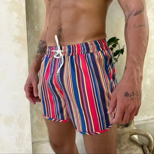 Short de course pour homme Short de plage imprimé décontracté d'été Short de bain tissé léger à séchage rapide et non élastique - Product Image 3