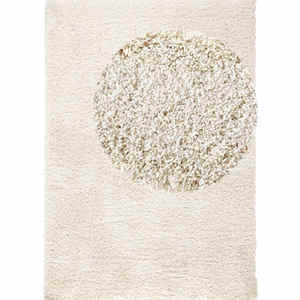 Venice Cream Deep-Pile Viscose <b>Rug</b> Minimalist Solid Color <b>Hallway</b> <b>Runner</b> Machine Made Rectangular - Product Image 3