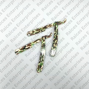 Maquinilla de afeitar de acero inoxidable con estampado de camuflaje, maquinilla de afeitar recta turca de alta calidad con hoja reemplazable para profesionales - Product Image 5