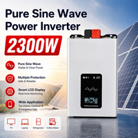 Promo Panas Inverter Gelombang Sinus Murni 2300W 12V 24V 48V 60V 72V ke 110V 220V DC ke AC Tenaga Surya Inverter Mobil Peralatan Rumah Tangga