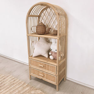 Meubles pour enfants en rotin bébé commode organisateur de chambre placard de rangement petite étagère armoire - Product Image 5