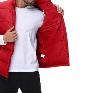 Customized Logo Men's Running <b>Walking</b> Hiking Lightweight Full Zip Sleeveless Puffer <b>Padded</b> Vest with Zipper Pockets - Product Image 4