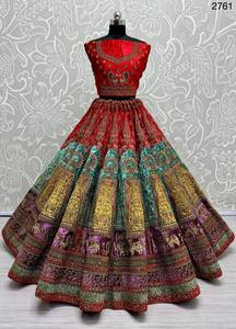 ชุดเจ้าสาวที่สวยงาม lehenga choli กับคู่ dupatta - Product Image 5