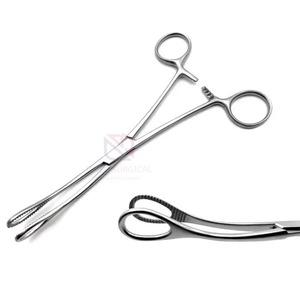 Pinzas de Esponja Rampley y Pinzas Uterinas Clementson de Acero Inoxidable de Primera Calidad para Uso Quirúrgico en Ginecología |   OEM Personalizado - Product Image 4
