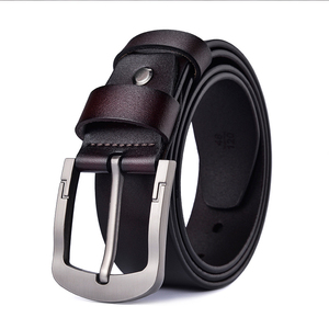 Ceinture formelle pour homme en cuir de vache traité au cuivre noir antique, boucle en alliage personnalisée en forme de crâne, motif à pois, durable, imperméable - Product Image 6