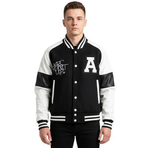 Chaqueta universitaria personalizada, chaquetas de talla grande para hombre, chaqueta deportiva de equipo Letterman con materiales de alta calidad bordada para hombre - Product Image 6