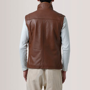 <b>Vintage</b> Distressed Men's Leather <b>Jacket</b> Retro Brown Cowhide <b>Biker</b> <b>Jacket</b> Classic Slim Fit Motorcycle Rider <b>Jacket</b> Autumn Winter - Product Image 6
