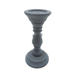 Pilar de vela de aluminio Piedra gris oscuro utilizada para decoraciones espirituales Mesa de comedor Un centro de mesa festivo Portavelas - Product Image 1