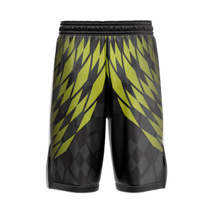 Shorts de basket-ball imprimés par transfert thermique personnalisés 100% polyester respirant grande taille antibactérien séchage rapide écologique unisexe - Product Image 3