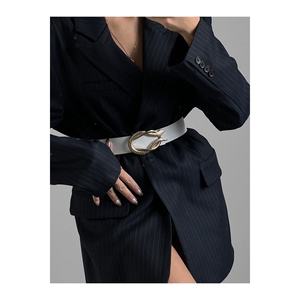 <b>Snake</b> Buckle Women's Trouser Belt, Jacket Belt, <b>Dress</b> Belt, Shirt Belt - WHITE - Product Image 4