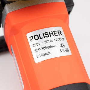 Máquina pulidora eléctrica de alta potencia de 180mm y 1200W para coche, pulidora eléctrica para pulir madera y Metal - Product Image 5
